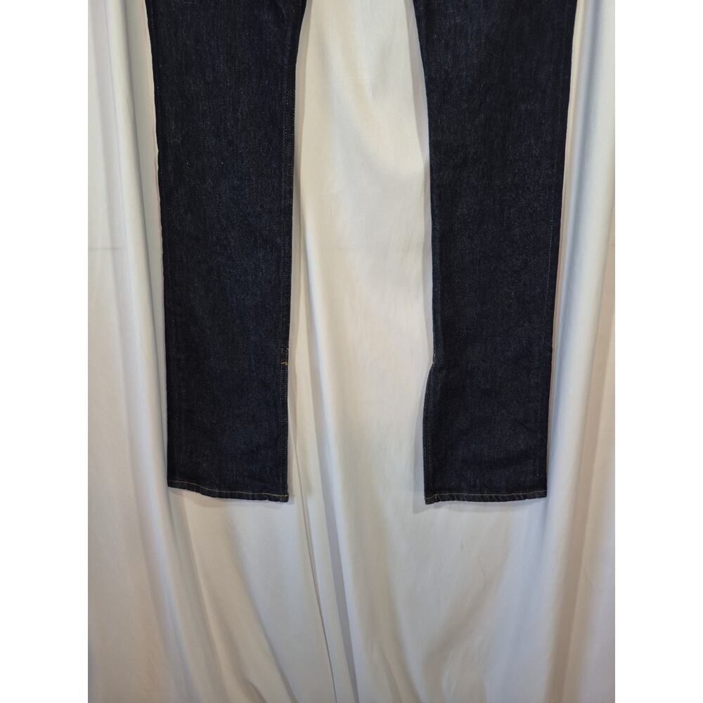 Agolde Ingram Dark Indigo Regenerative Cotton Split Jeans 23 - Picture 7 of 13